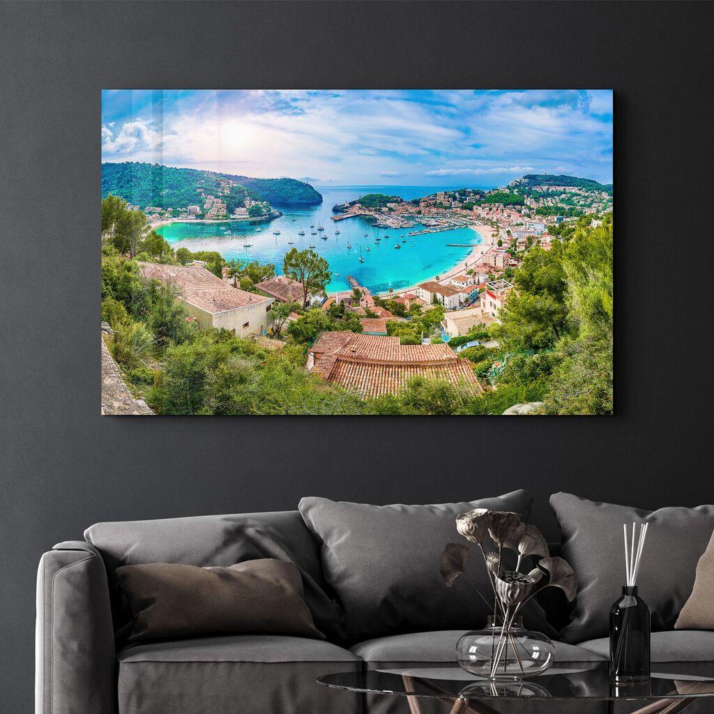 Wallity Dekorativna slika na kaljenom staklu, 46x72cm, Šarena