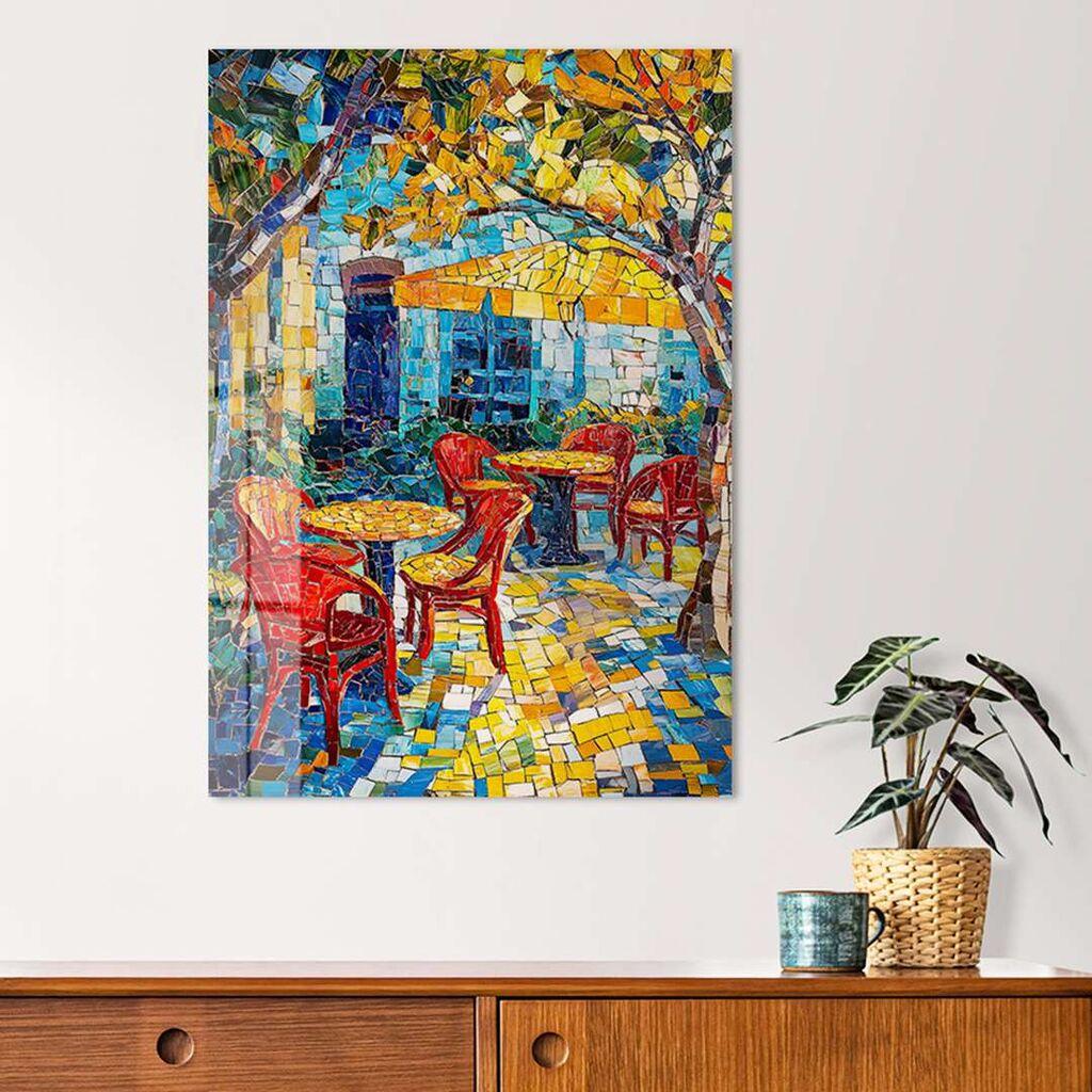 Wallity Dekorativna slika na kaljenom staklu, 30x40cm, Šareno
