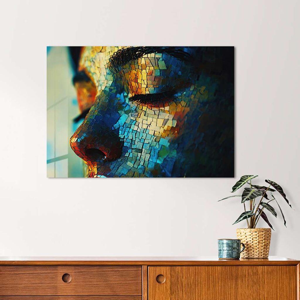 Wallity Dekorativna slika na kaljenom staklu, 30x40cm, Šareno