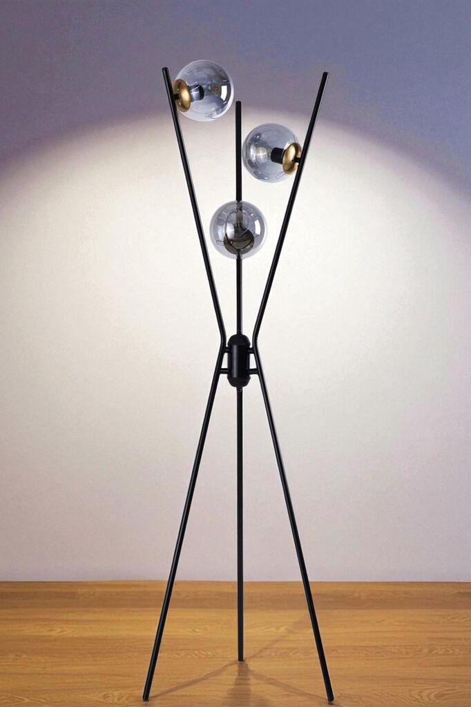 Opviq podna lampa Kervan, crna