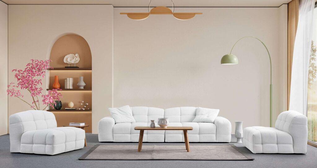 Atelier del Sofa Fotelja Pescara O1, Bijela
