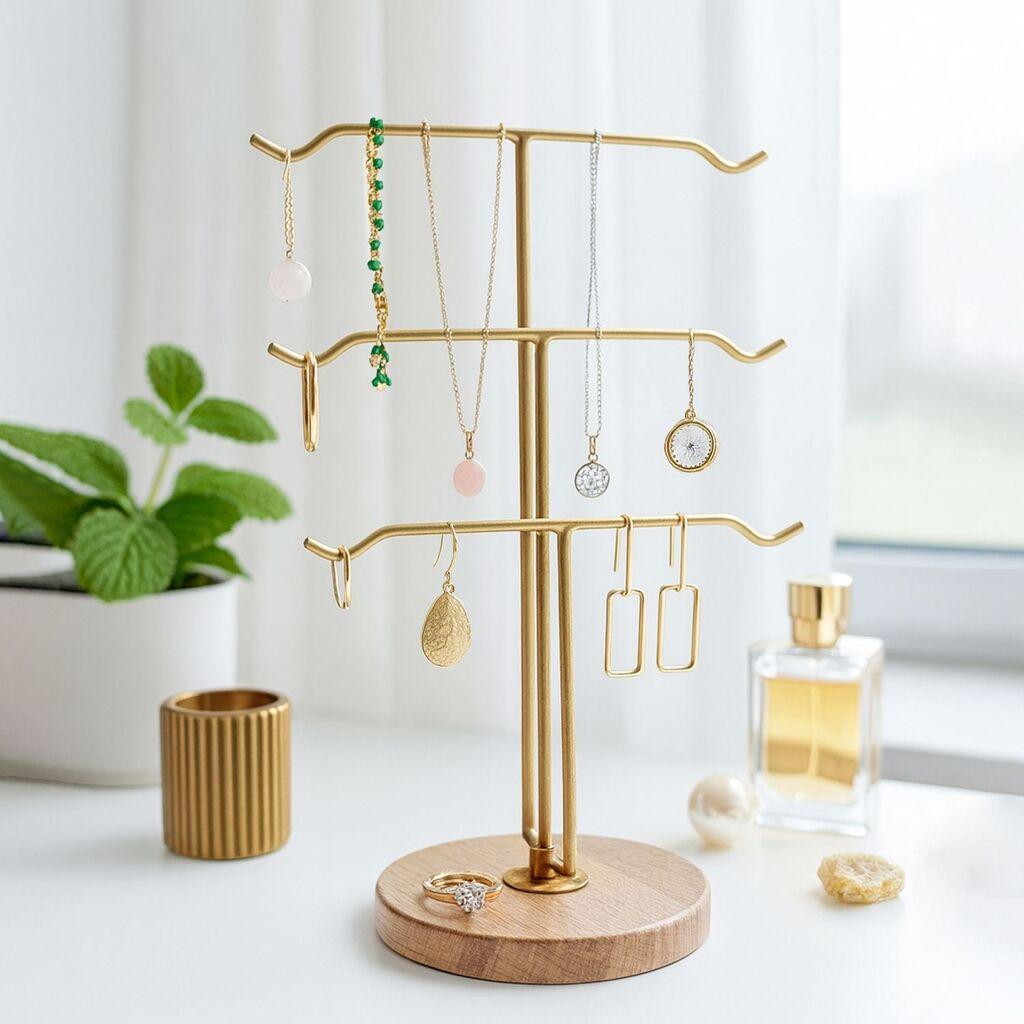 Aberto Design Organizer za nakit, zlatne boje