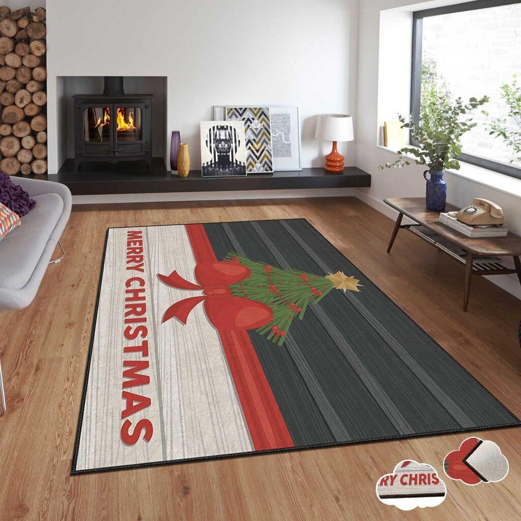 Conceptum Hypnose tepih s novogodišnjim motivima Asr-Crpt-64, Pravougaoni, 100 x 180 cm, Šareni