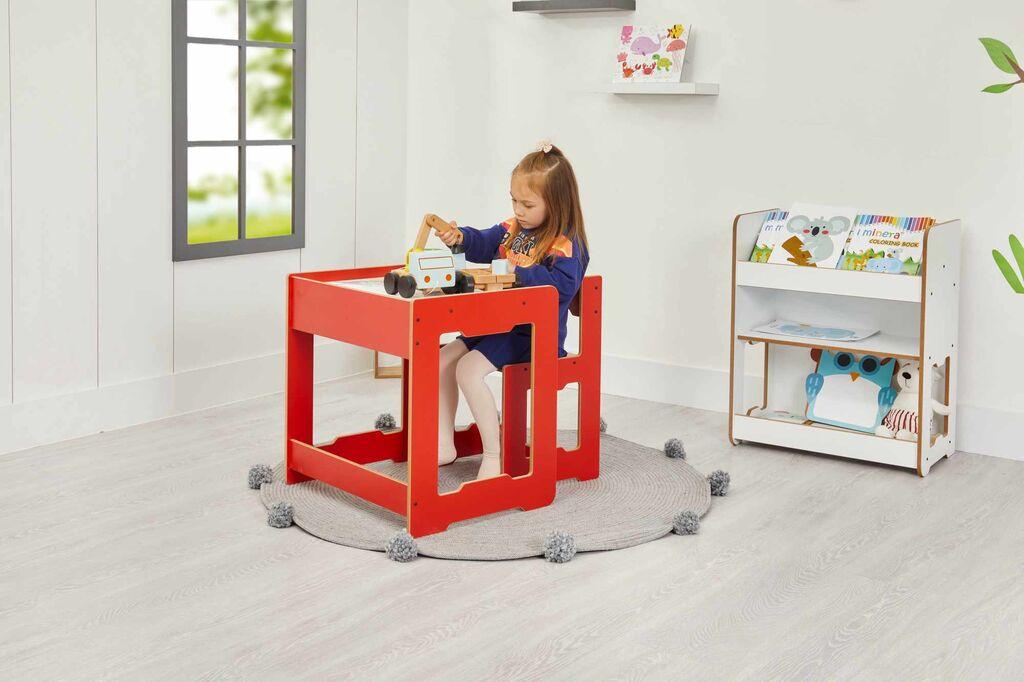Hanah Home Dječiji set Sto i stolica, 56x55x45cm, Crvena