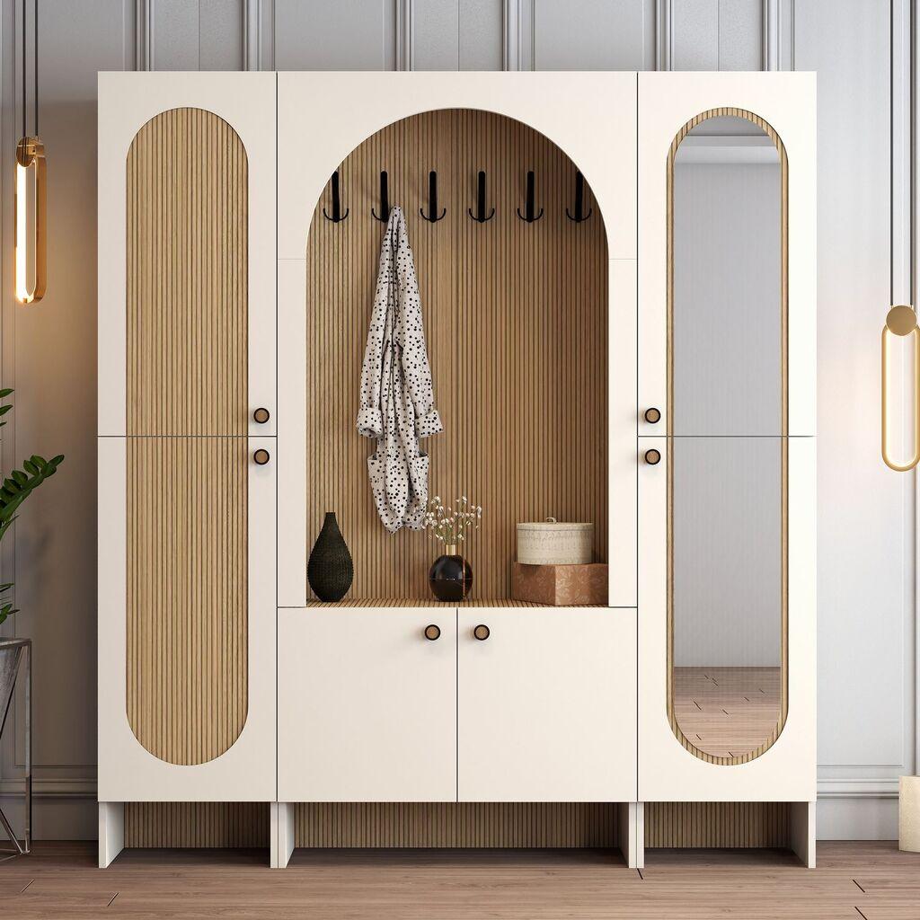 Hanah Home Chiviluk Palermo Klm, 180x 200,6x 37 cm, krem