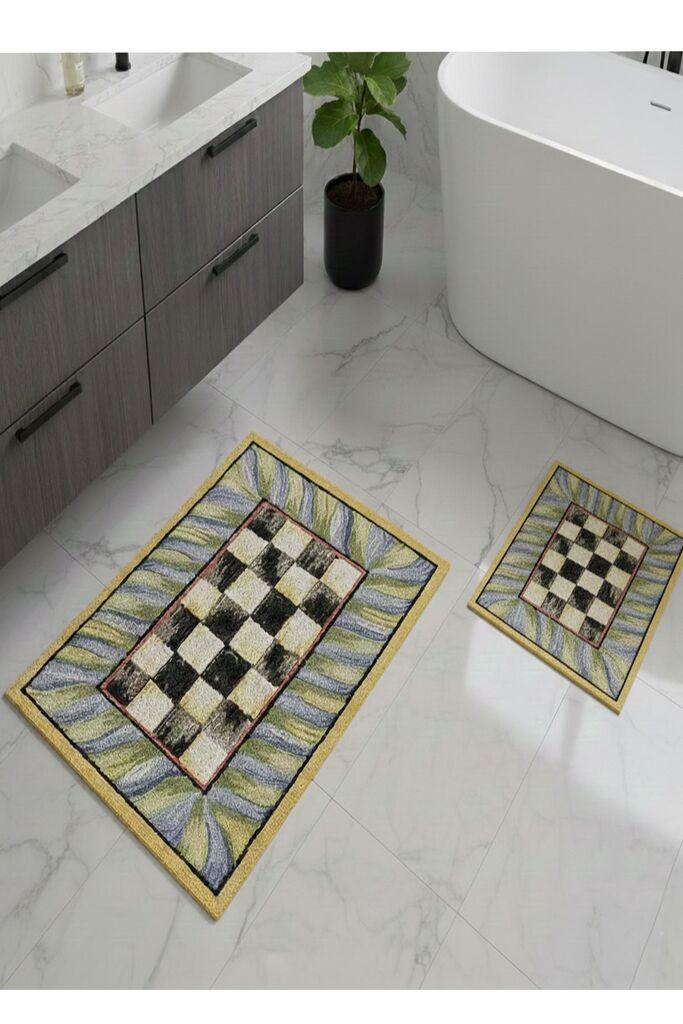 L'essentiel Maison Set tepiha za kupatilo, 2 komada, Šareni
