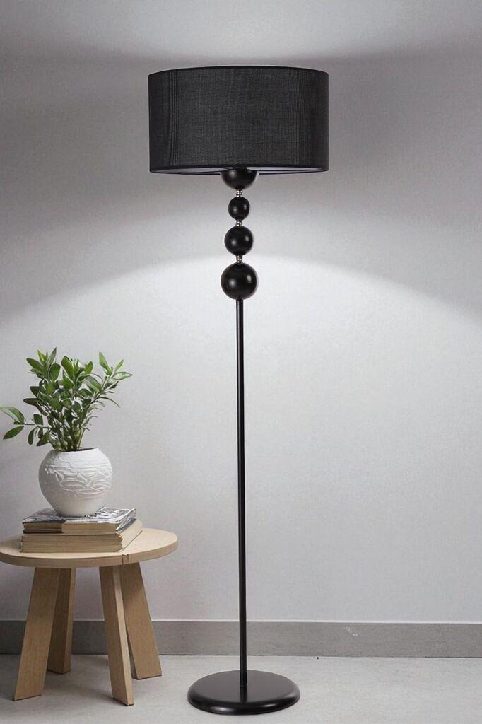 Opviq podna lampa Hayal, crna