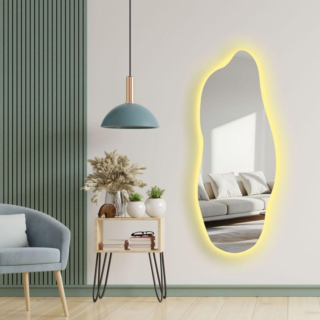 Hanah Home Ogledalo sa LED rasvjetom Ledayna-001, 52 x 135 cm, Šareno