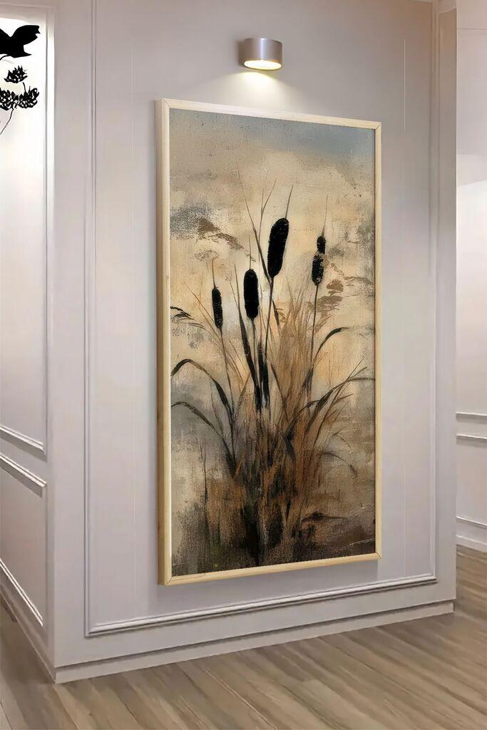 Wallity Dekorativna uramljena slika, 120x50cm, Šarena
