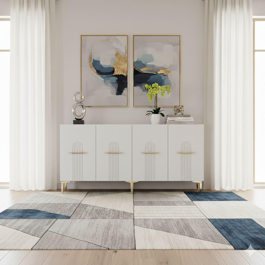 Hanah Home Komoda s ladicama, 150x75x32cm, Bijela