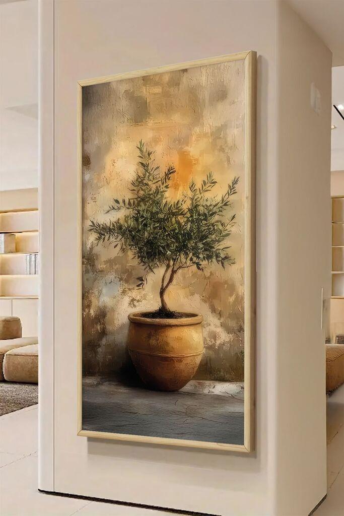 Wallity Dekorativna uramljena slika, 120x50cm, Šarena