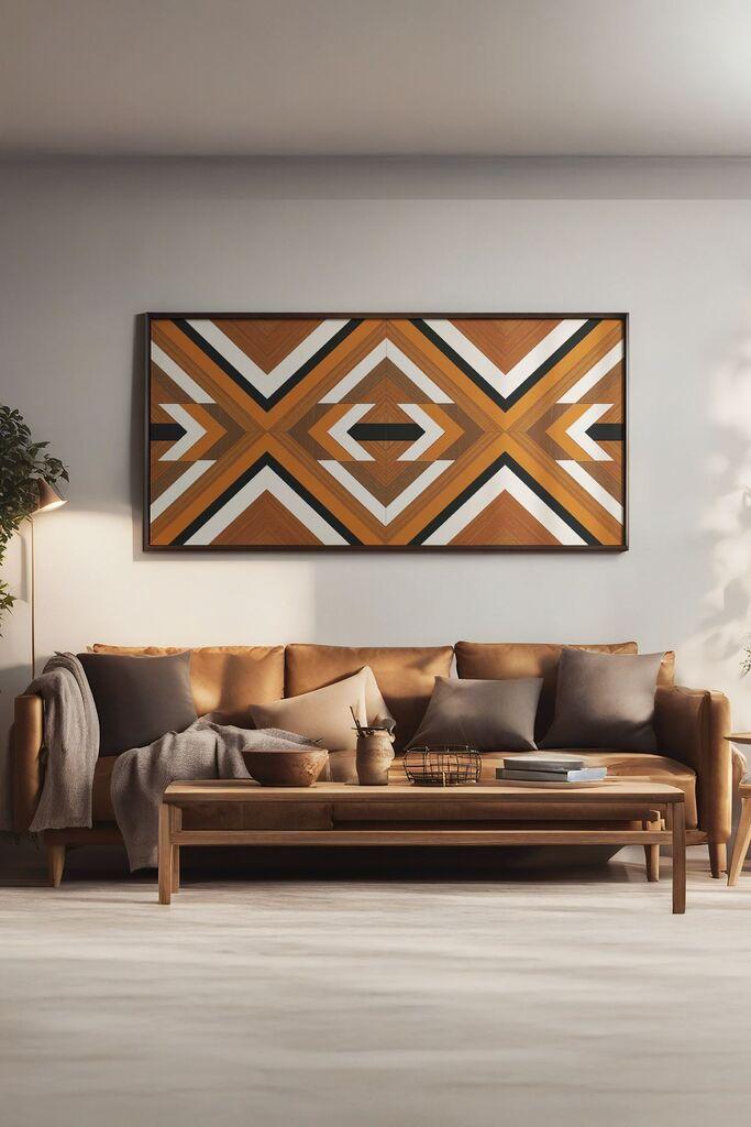 Wallity Dekorativna uramljena slika, 50x120cm, Šarena