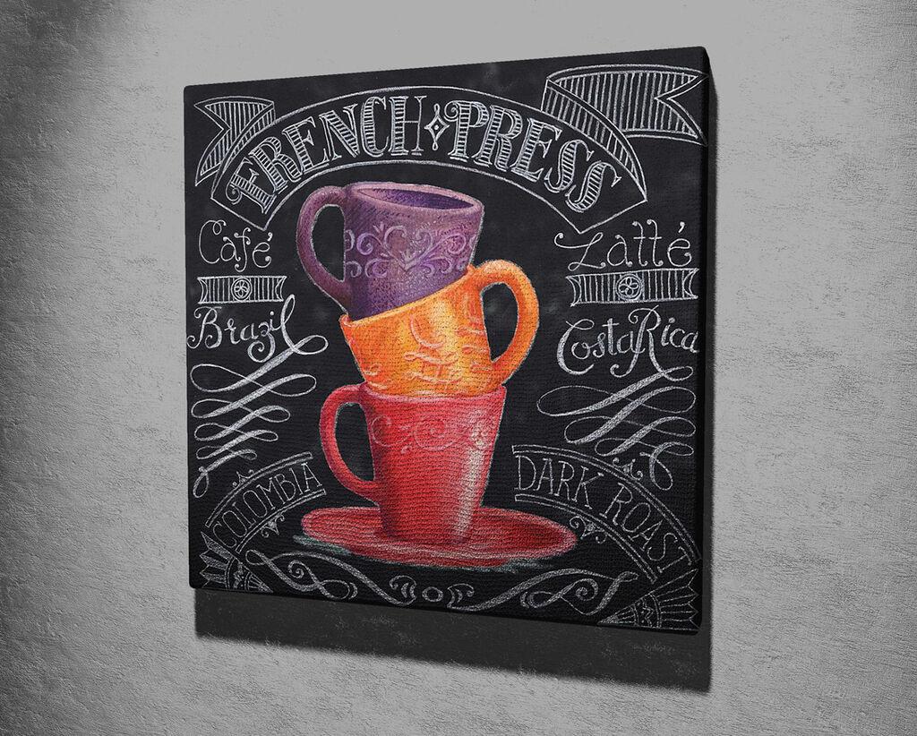Wallity Dekorativna slika na platnu, 45x45cm, Šareno