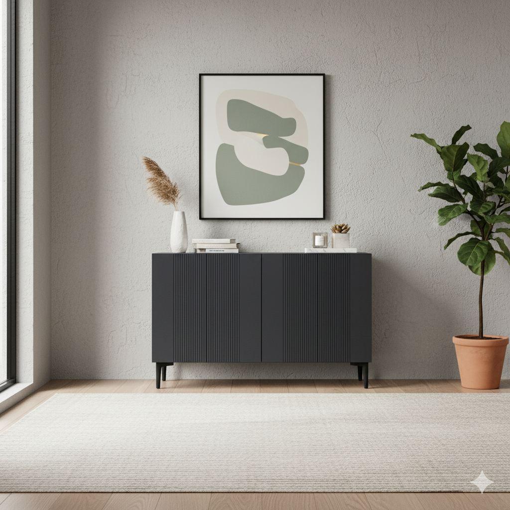 Hanah Home Komoda s ladicama, 120x75x32cm, antracit