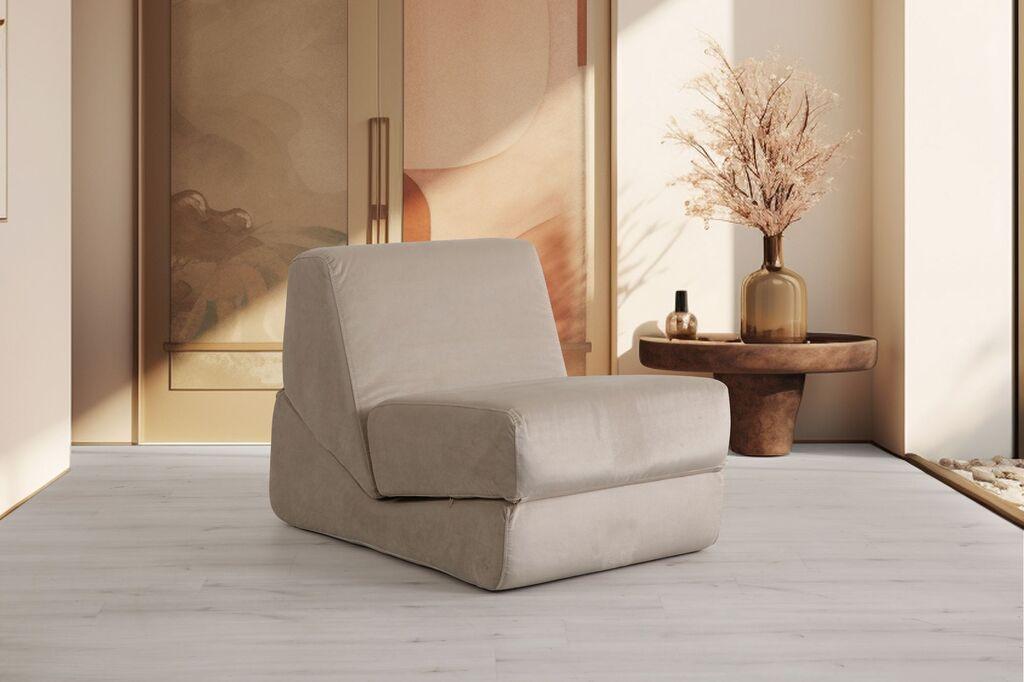 Atelier del Sofa Fotelja na razvlačenje Origami, 100x70x70 cm, Krem