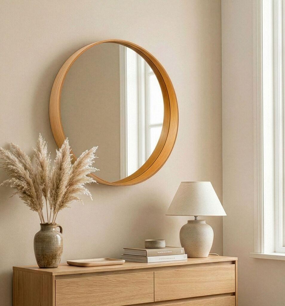 Hanah Home Mirror Bias 60, hrast