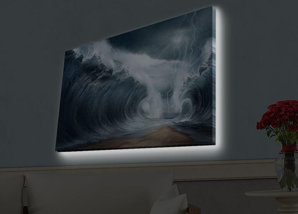 Zidna slika sa LED osvetljenjem 4570HDACT-042, 45x70 cm