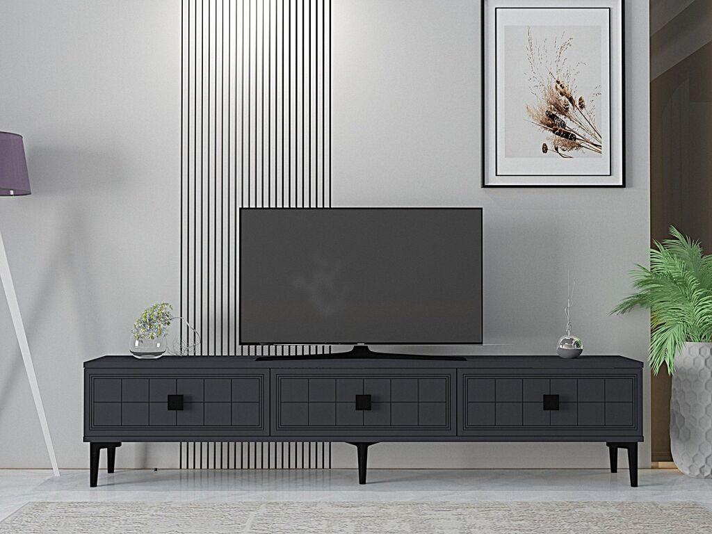 Hanah Home TV komoda Yuka 180, antracit