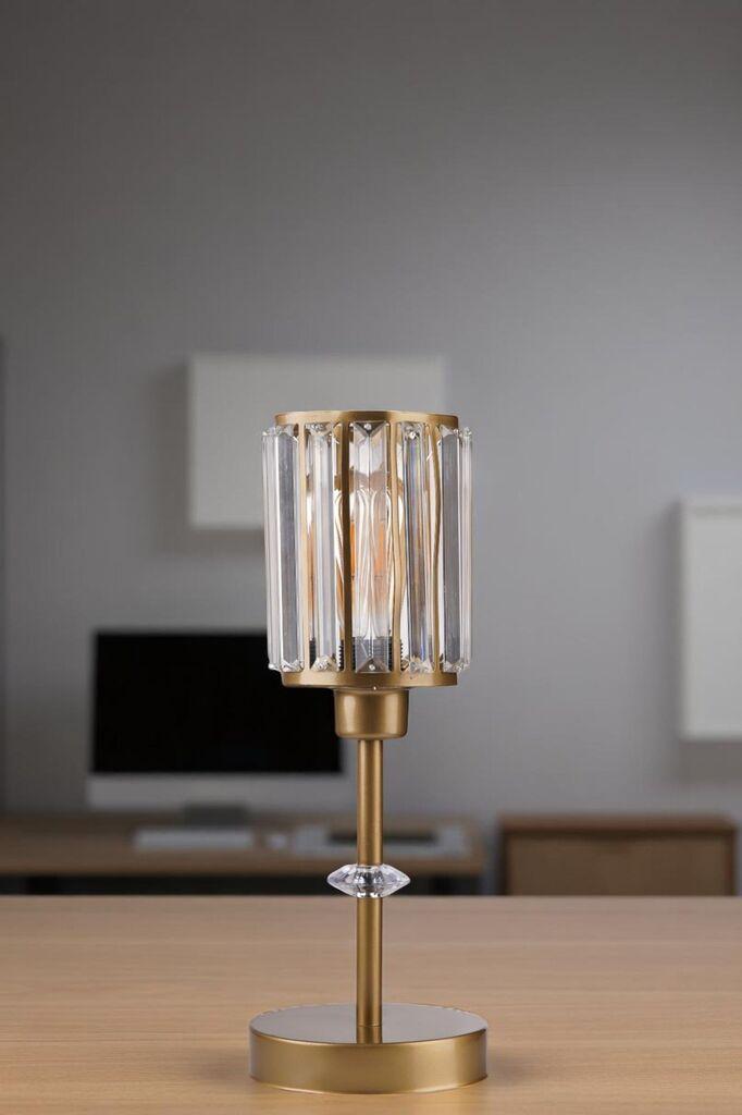 Opviq Stona lampa 8914-1A, Zlatna boja