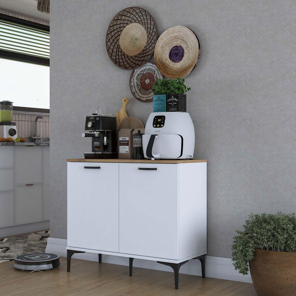 Hanah Home Kuhinjska polica JE190-3793, 90,2x78,6x40 cm, Bijela