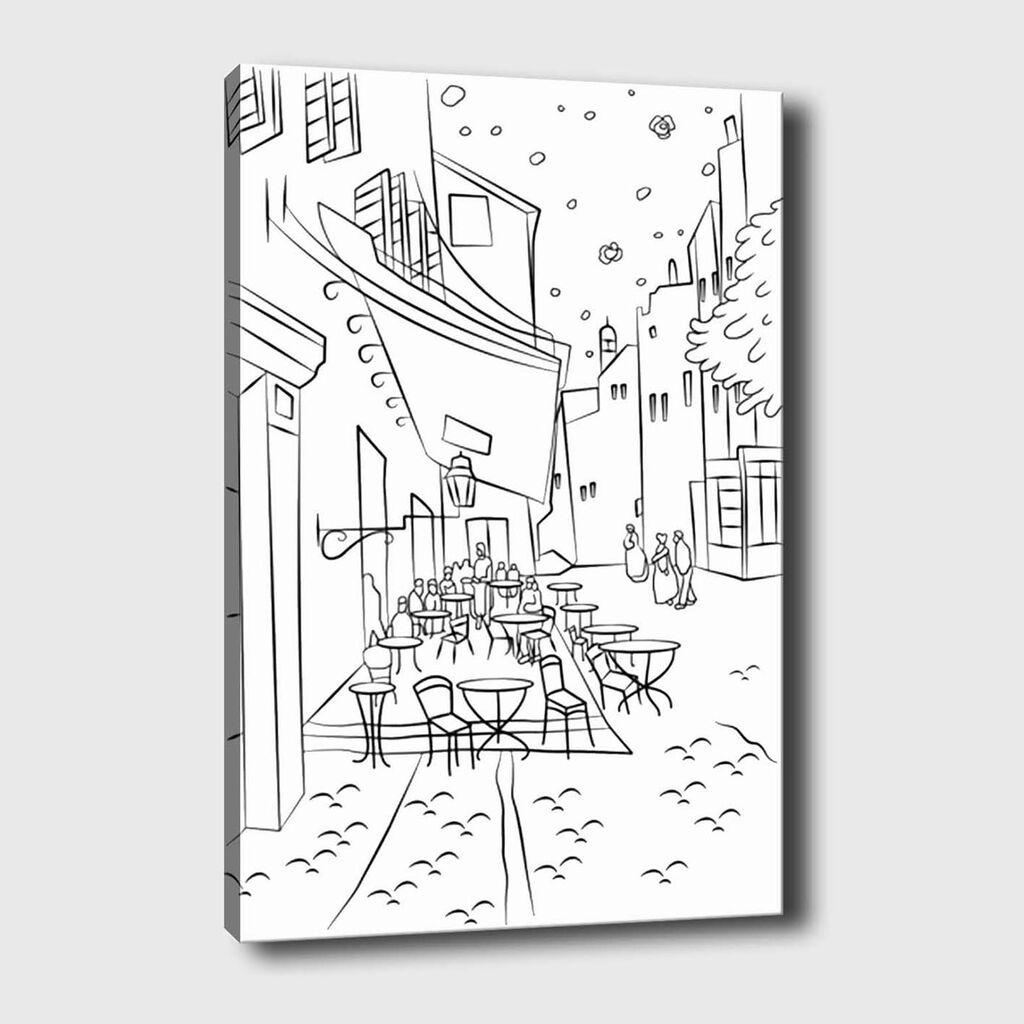 Wallity Dekorativna slika na platnu, 30x40, Bijela