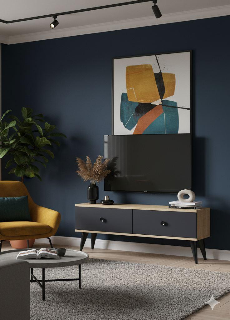 Hanah Kućna TV komoda Mona 120, 120x40,5x32cm, Antracit