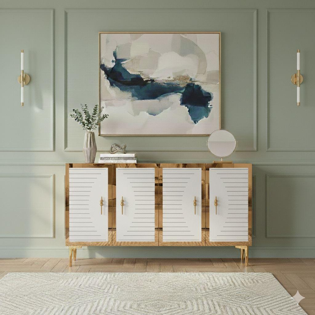 Hanah Home Komoda s ladicama, 120x75x32cm, Bijela