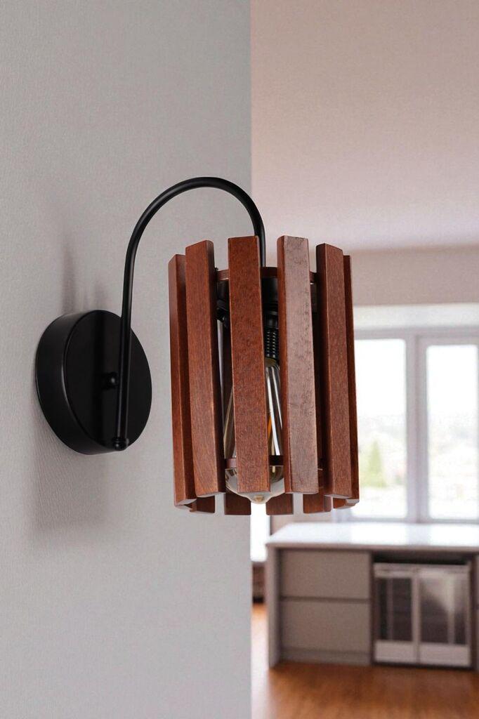 Opviq Zidna lampa 9074-1A, Crna
