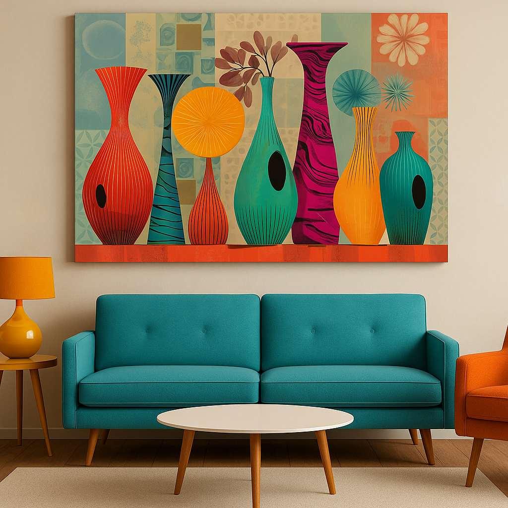 Wallity Dekorativna slika na platnu, 70x100cm, Šareno