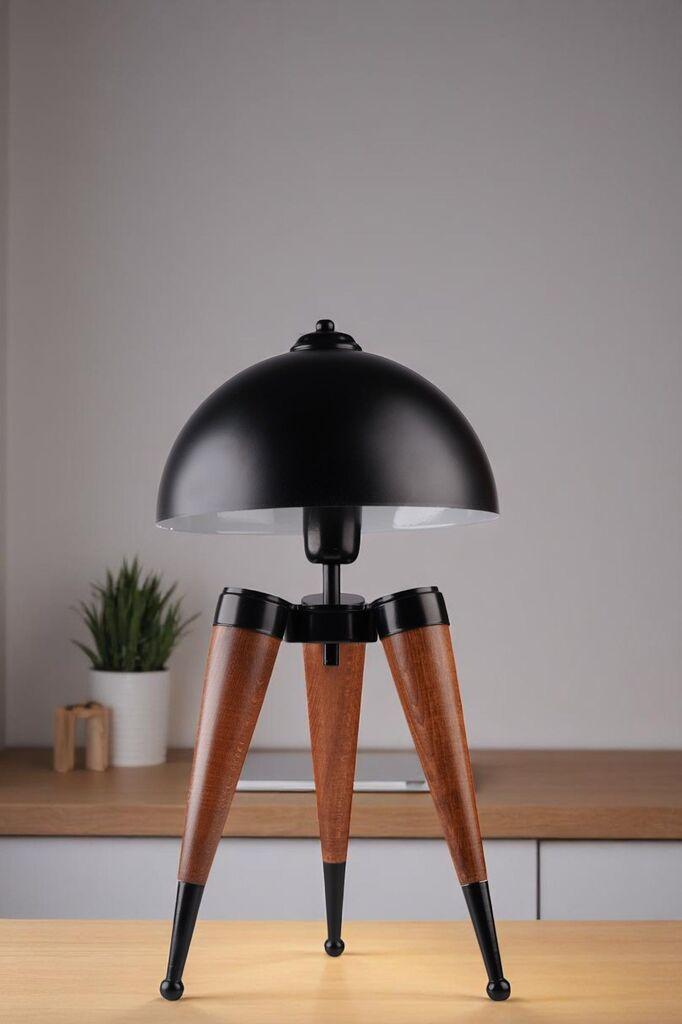 Opviq Stona lampa Style, Smeđe-crna