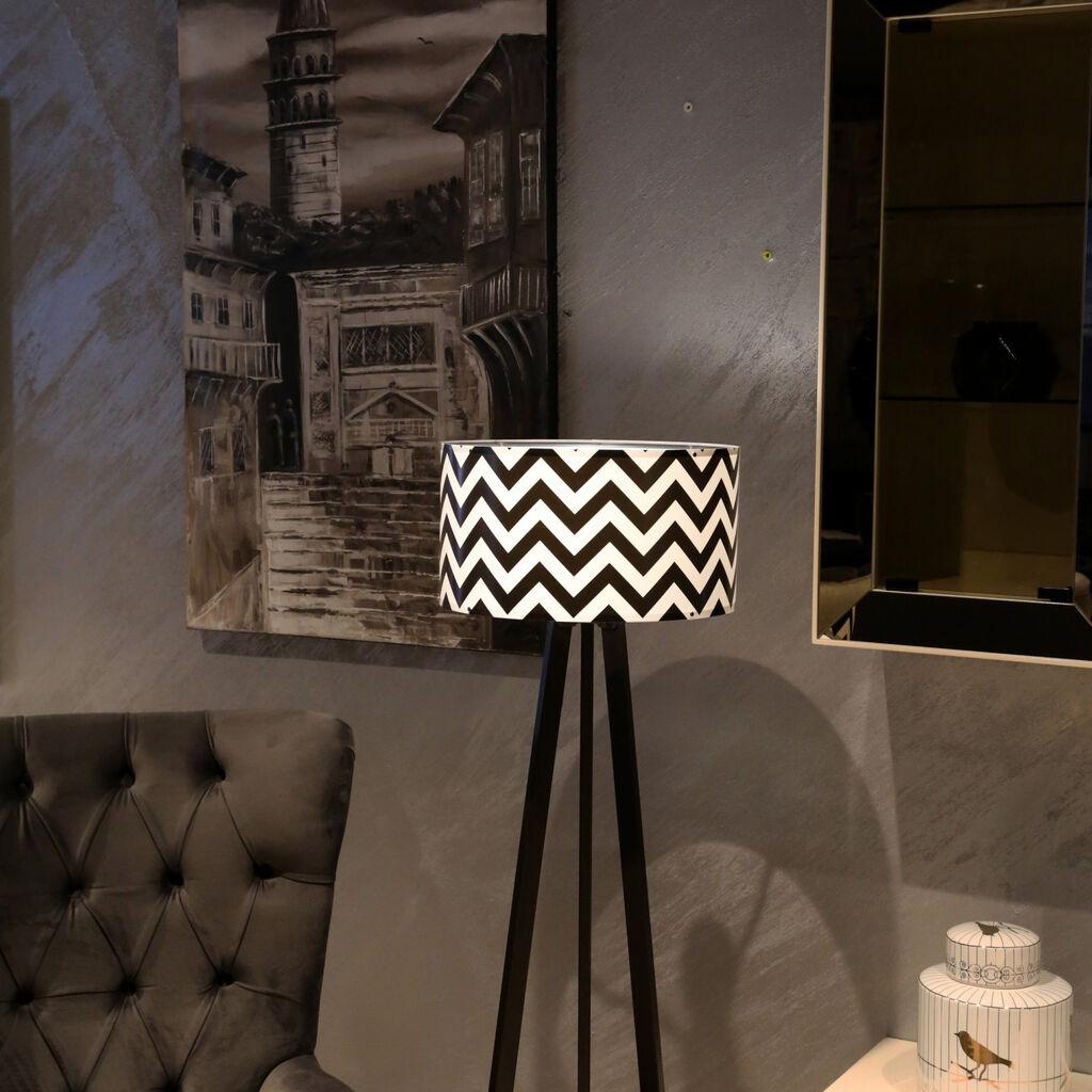 Opviq podna lampa Ayd 2802, crno-bijela