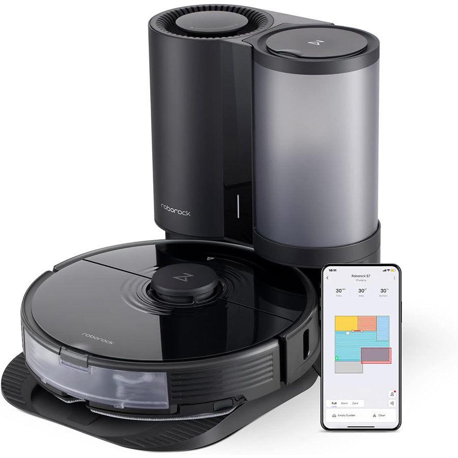 Roborock Robot usisivač S7 Plus, Korišten, Crni