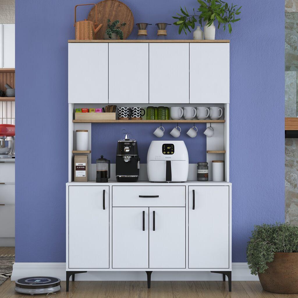 Hanah Home Komoda s ladicama JE177 3423, 120x184.2x40 cm, Bijela