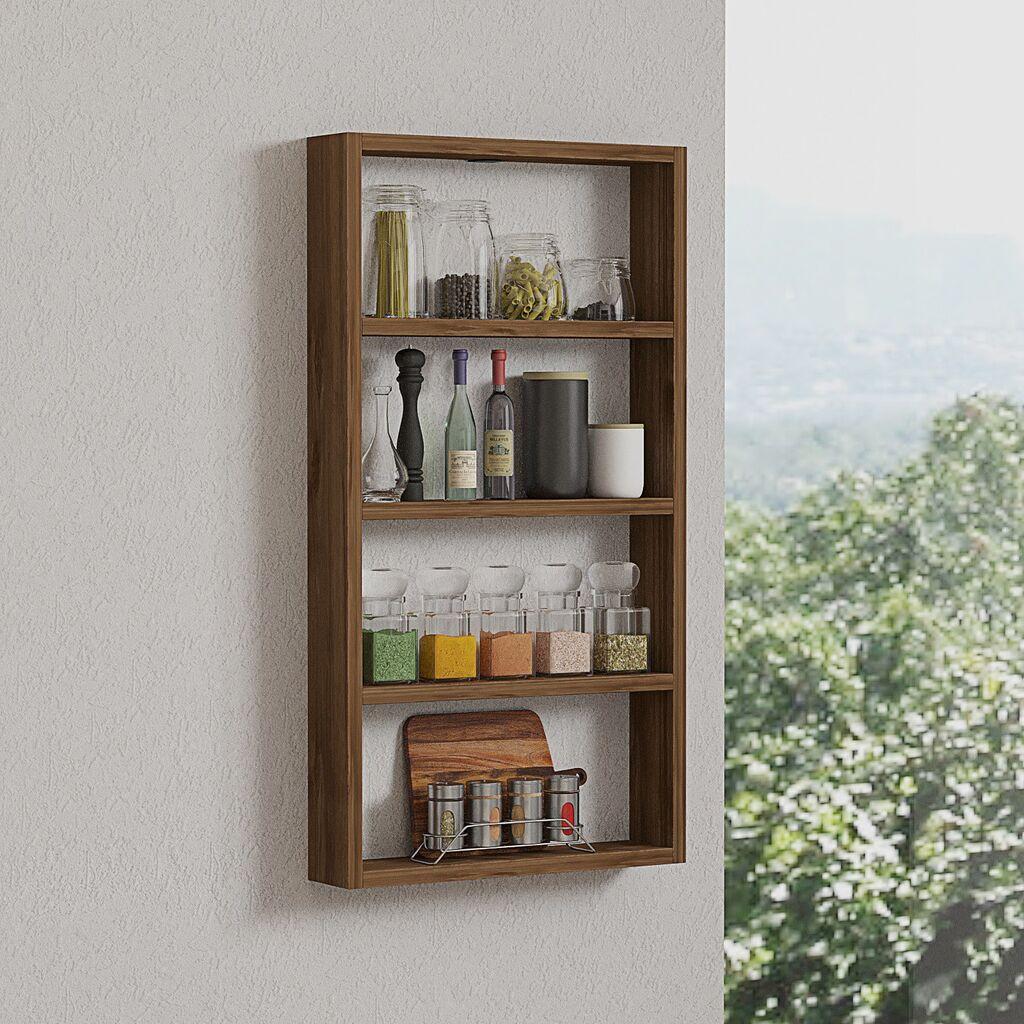 Hanah Home Quatro zidna polica, 43,2x80x9 cm, boja oraha