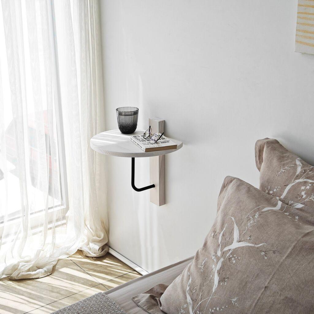 Hanah Home Zidna polica Reve, 35x35x cm,Bijela