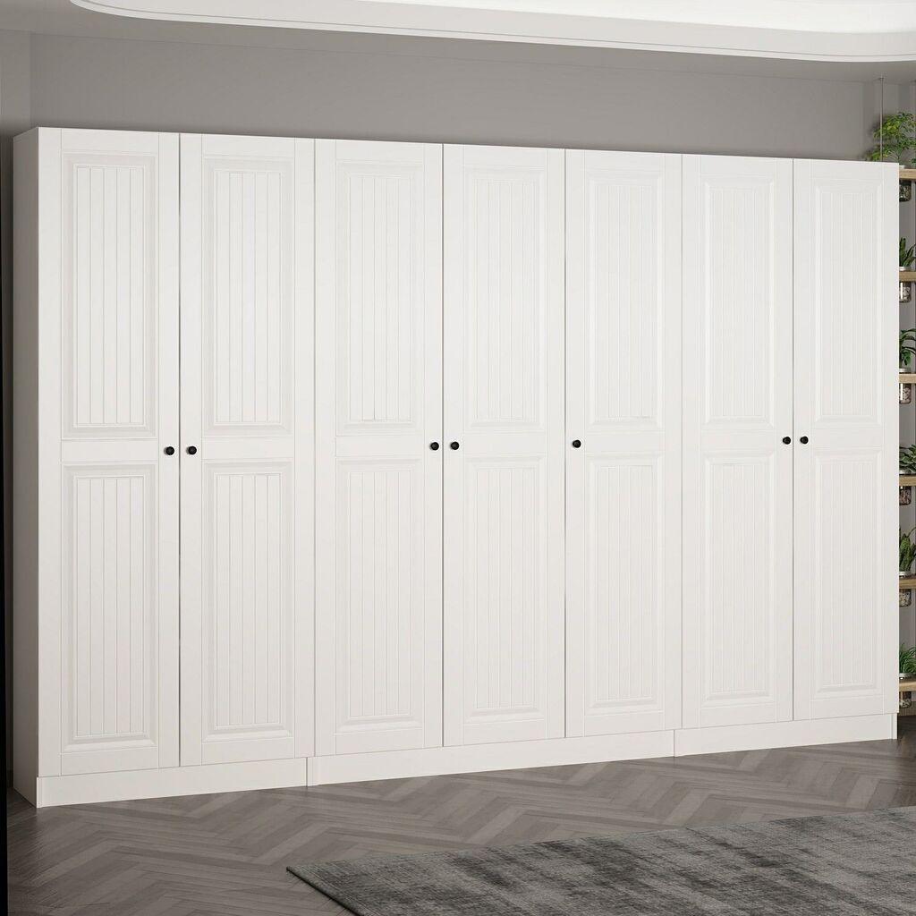 Hanah Home Ormar za hodnik Noah 8248, 315x210x35 cm, Prljavo Bijeli