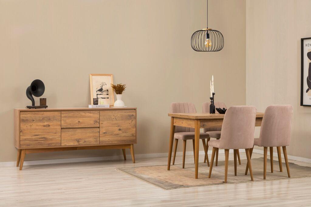 Hanah Home Trpezarijski set Vina 01 1005, Krem