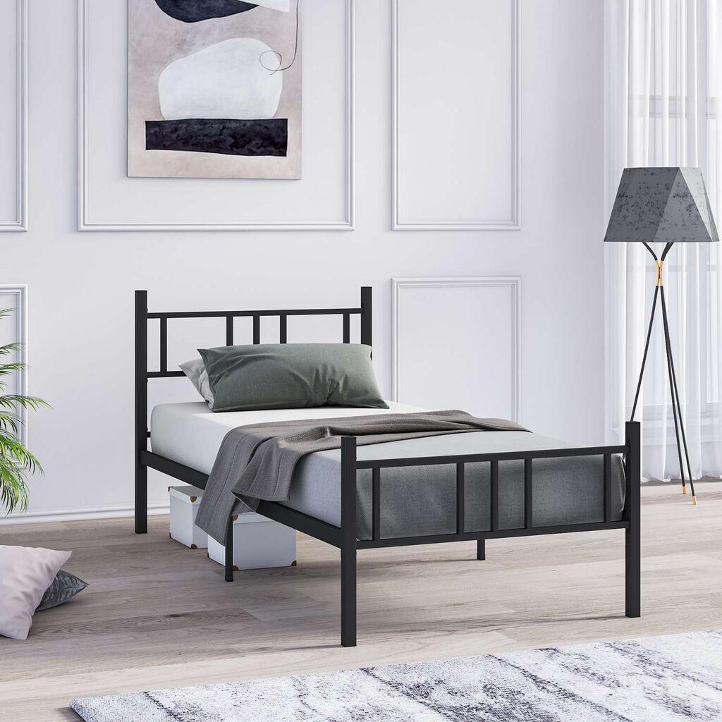 Hanah Home Okvir kreveta Akin, 100x200 cm, Crni