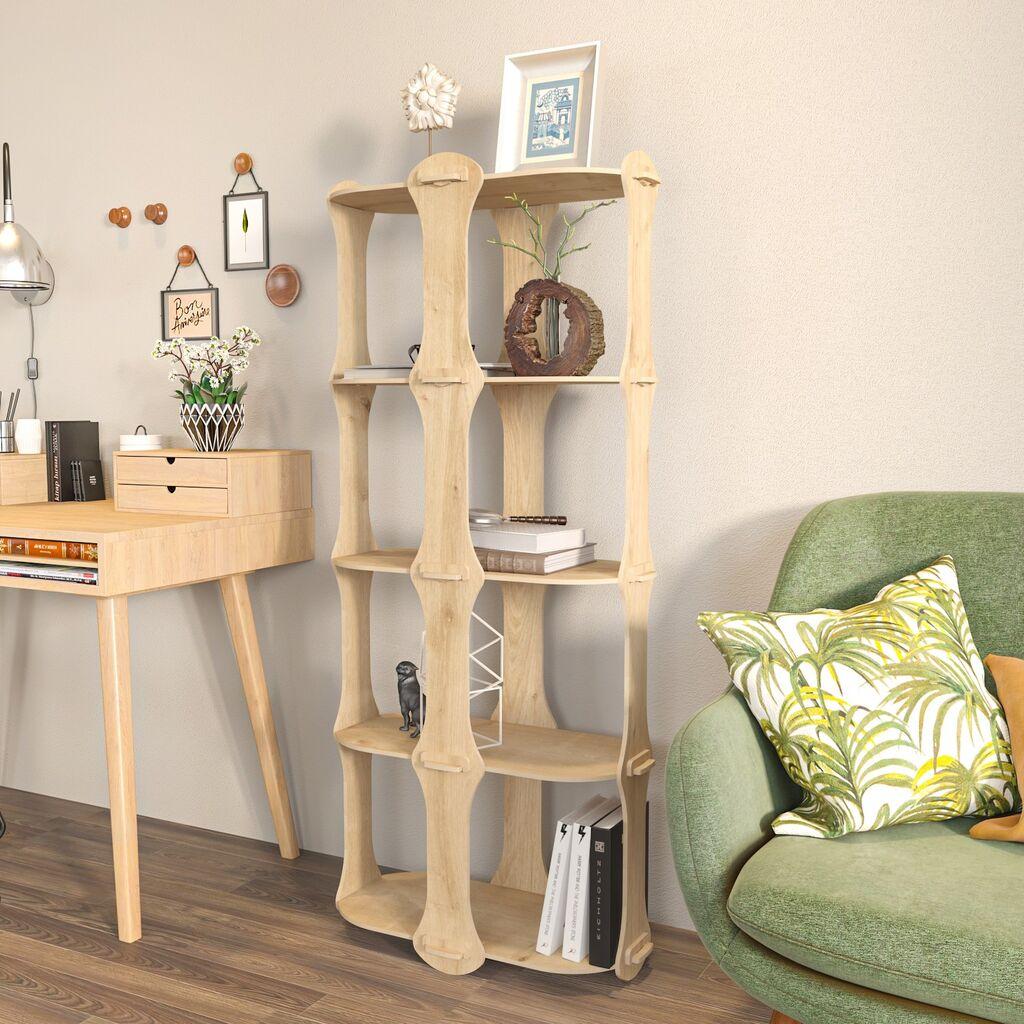 Hanah Home Ayzi kućna polica, 57,6x137,5x27 cm, bež