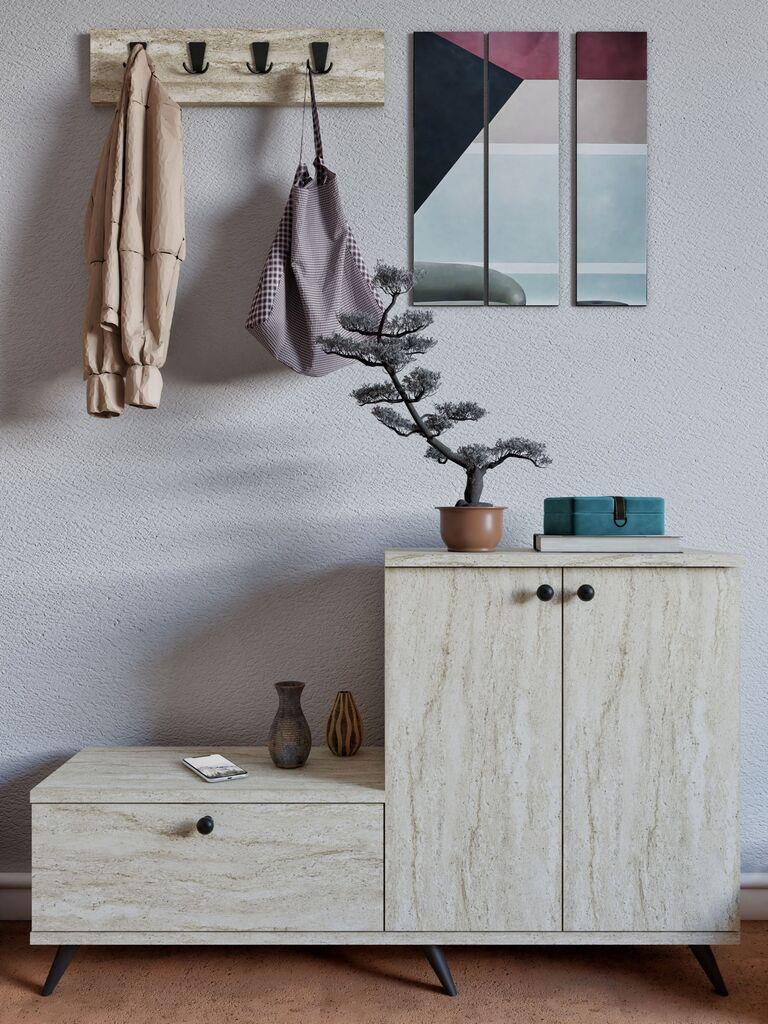 Hanah Home Stalak za cipele Evva, 120x76x30 cm, Bež