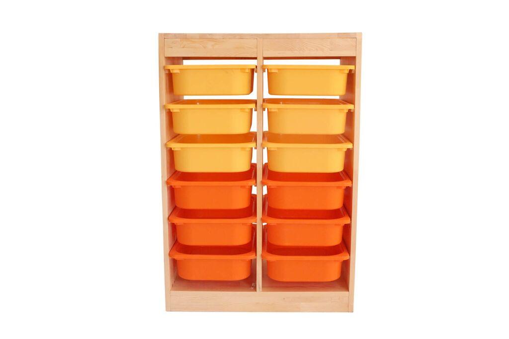 Hanah Home Komoda s ladicama, organizator od hrasta, 66x93x42,5 cm, hrast