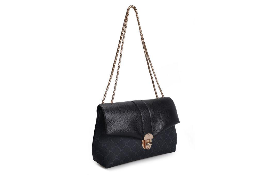 Ženska torba Lucky Bees 1228 v2, crne i tamno sive boje