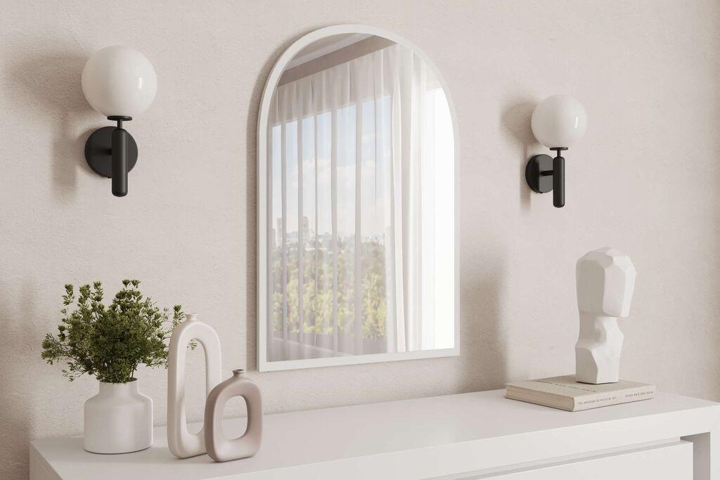 Hanah Home Ogledalo Brilya, Bijelo