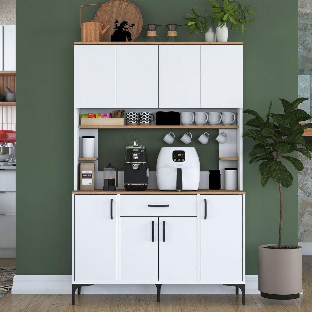 Hanah Home Komoda s ladicama JE177 3348, 120x184.2x40 cm, Bijela