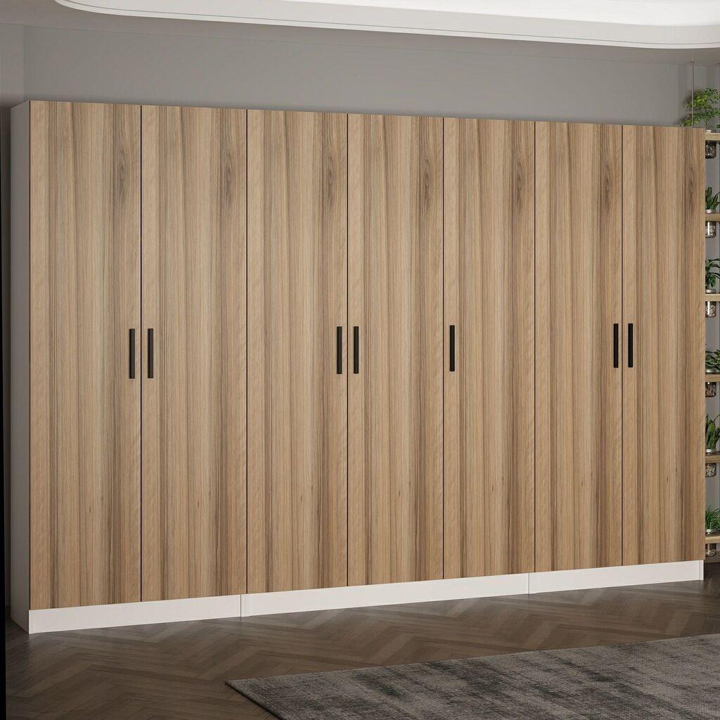 Hanah Home Ormar Noah-8226, 315x210x35 cm, Boja hrasta