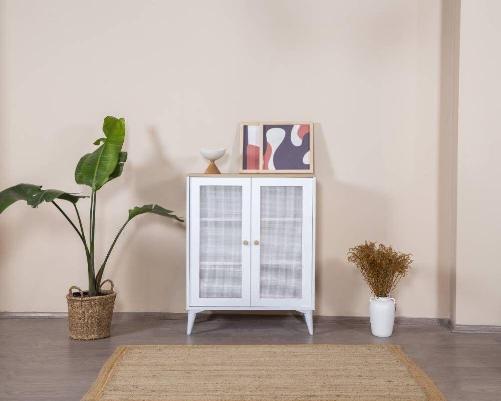 Hanah Home komoda Calvin, 90x105x41 cm, bijela