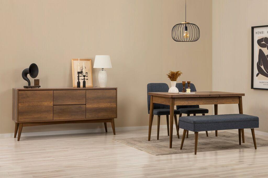 Hanah Home Trpezarijski set Vina 02 1053, Tamnoplavi