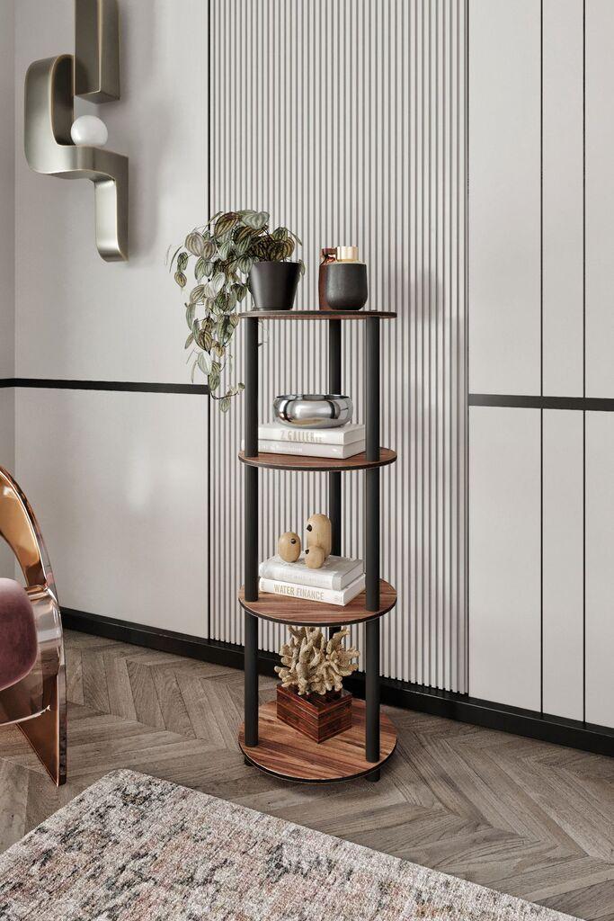 Hanah Home polica za knjige, 30x106x30 cm, boja oraha