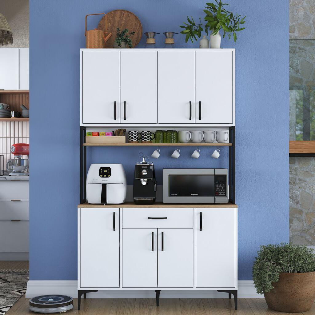 Hanah Home Komoda s ladicama JE127 3401, 120x198,6x40 cm, Bijela