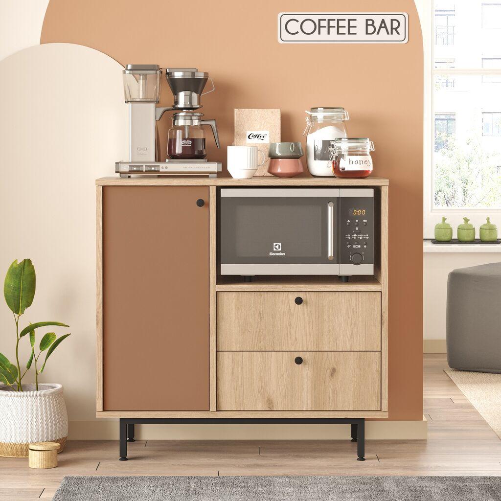 Hanah Home Komoda RE1-SK, 88x85x35,5 cm, Smeđa